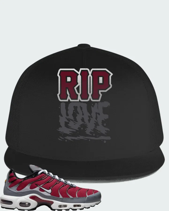Nike Air Max Plus Team Red Cool Grey Matching Hat