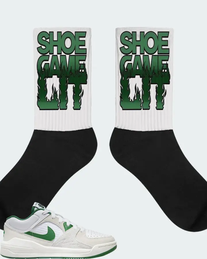 Jordan Stadium 90 Sneaker Matching White Socks - Shoe Game Lit Refreshed