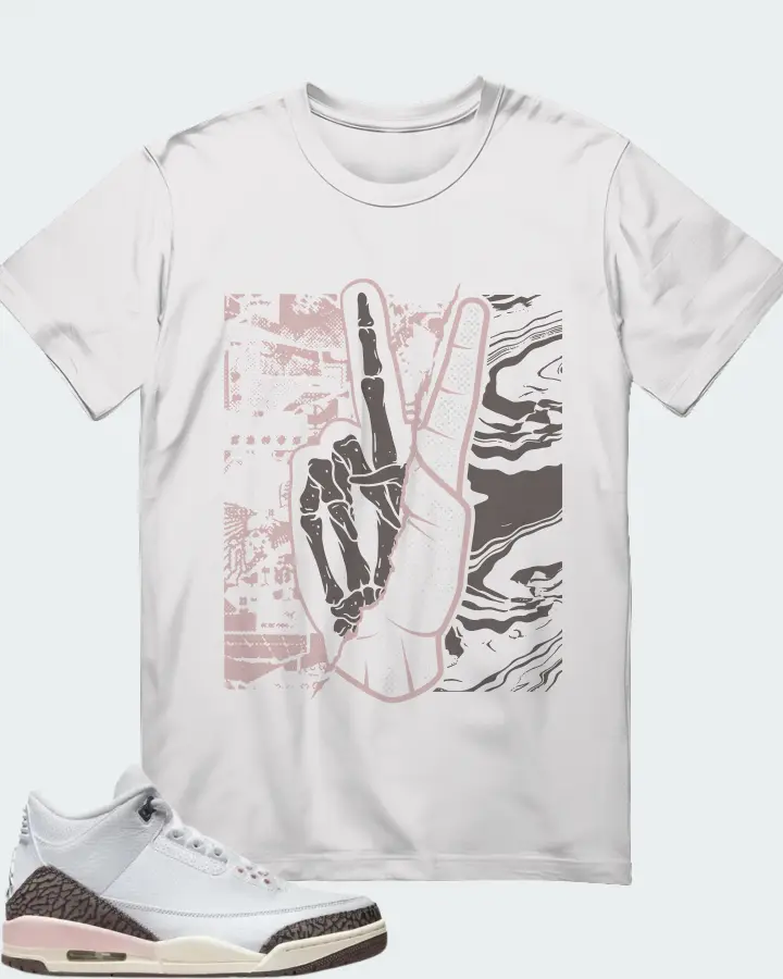Jordan 3 Retro Sneaker Matching White T-Shirt - Peace of mind