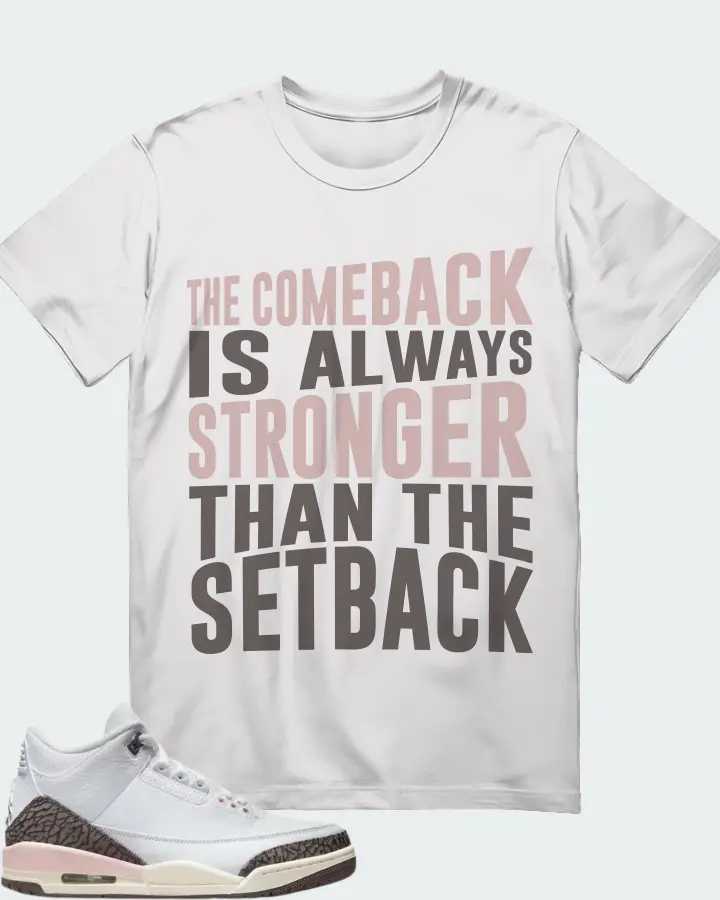 Jordan 3 Retro Sneaker Matching White T-Shirt - The Comeback