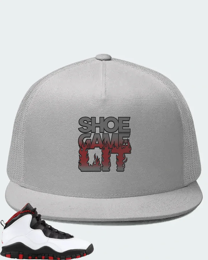 Jordan 10 Retro Sneaker Matching White Hat - Shoe Game Lit Refreshed