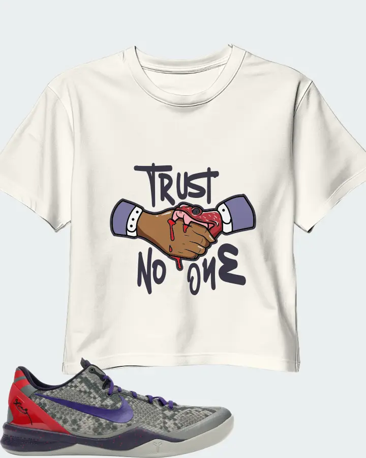 Nike Kobe 8 Sneaker Matching Ecru White Crop Top - Trust No One