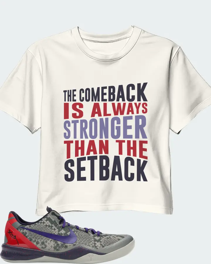 Nike Kobe 8 Sneaker Matching Ecru White Crop Top - The Comeback