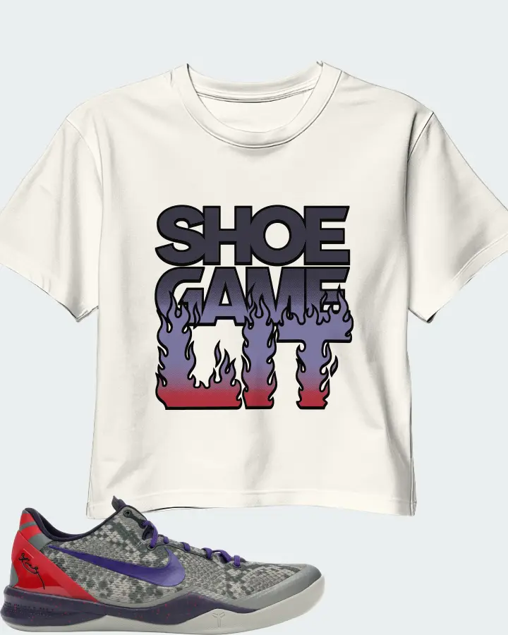 Nike Kobe 8 Sneaker Matching Ecru White Crop Top - Shoe Game Lit Refreshed