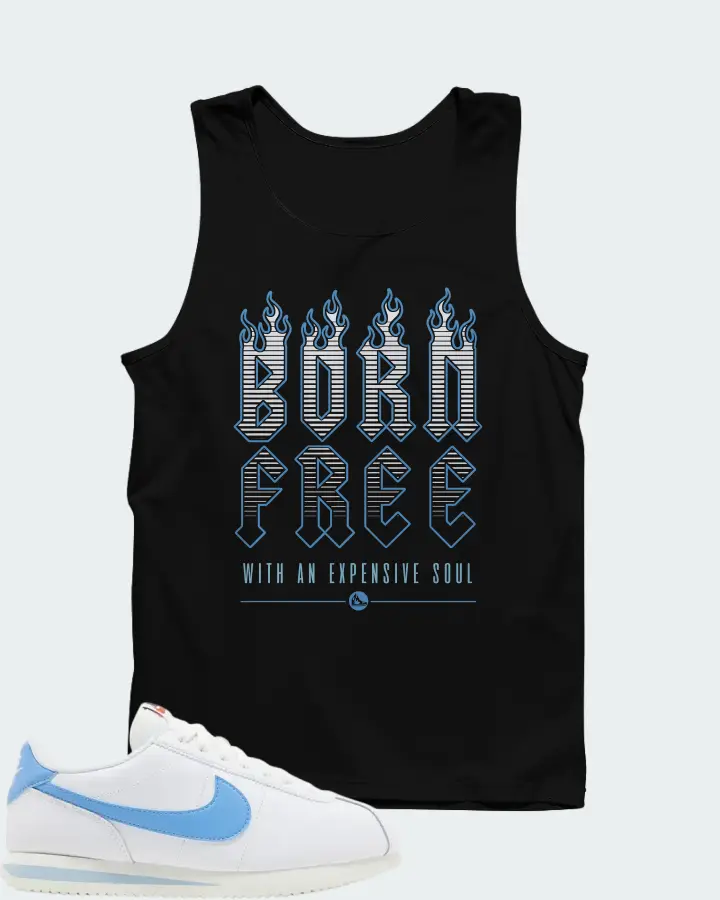 Wmns Nike Cortez University Blue Matching Tank Top