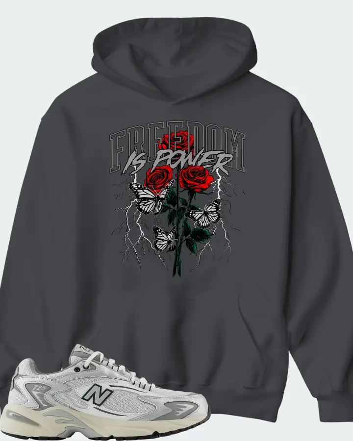 New Balance 725v1 White Metallic Silver Grey Matching Hoodie