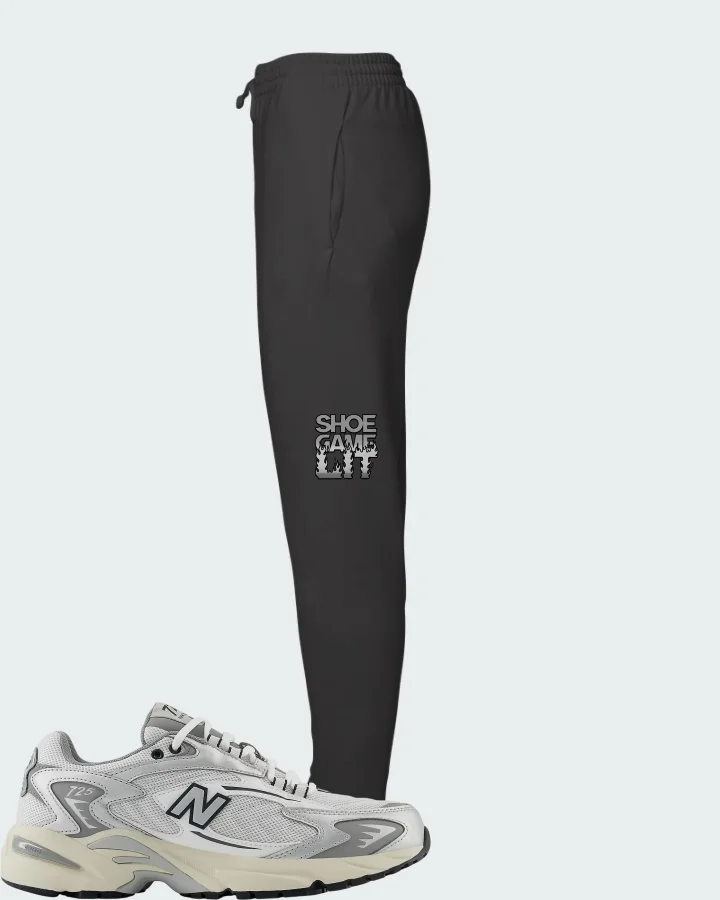 New Balance 725v1 White Metallic Silver Grey Matching Joggers