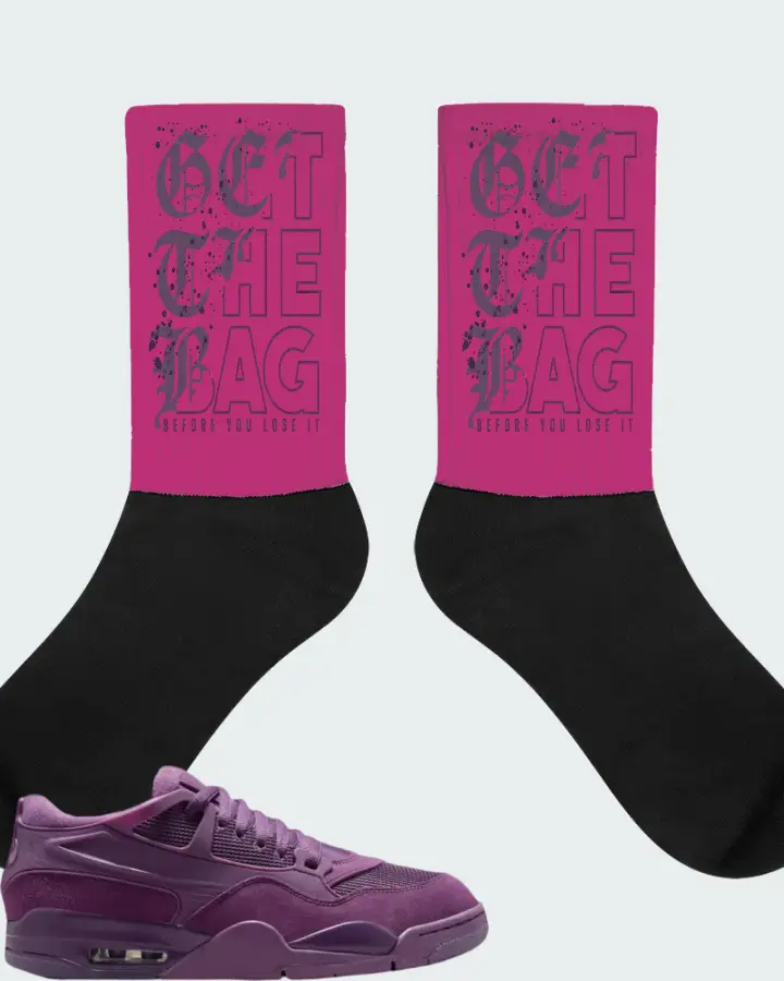 Air Jordan 4 RM Grimace  Matching Socks