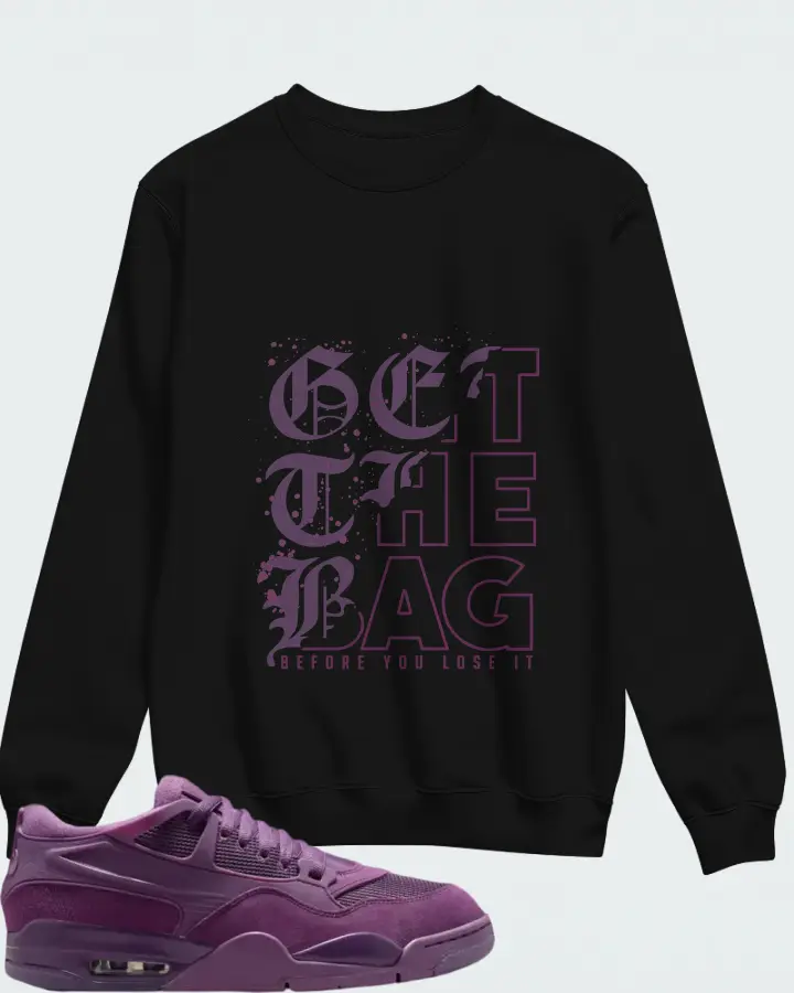 Air Jordan 4 RM Grimace  Matching Sweatshirt