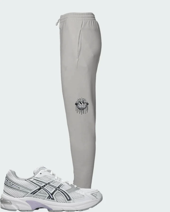 Asics Gel-1130 White Carrier Grey Lilac Matching Joggers