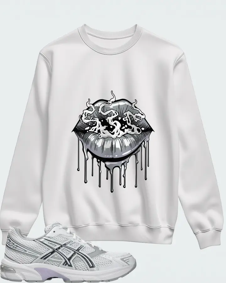 Asics Gel-1130 White Carrier Grey Lilac Matching Sweatshirt
