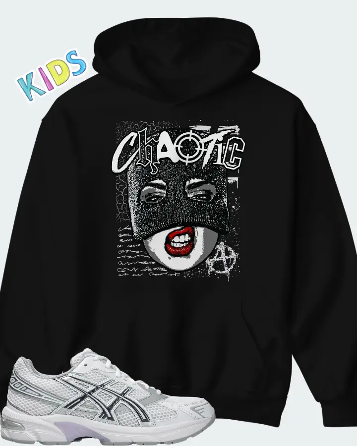 Asics Gel-1130 White Carrier Grey Lilac Matching Kid's Hoodie