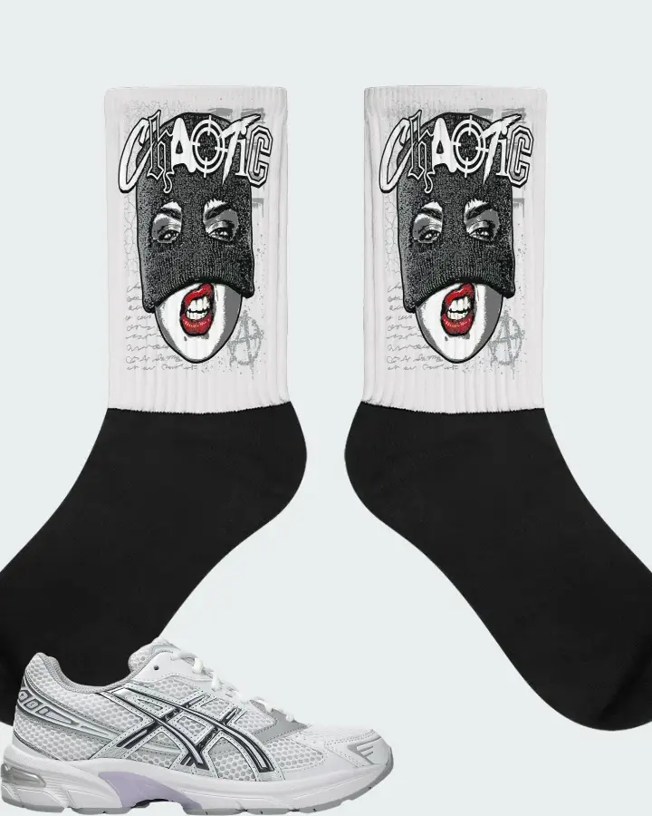 Asics Gel-1130 White Carrier Grey Lilac Matching Socks