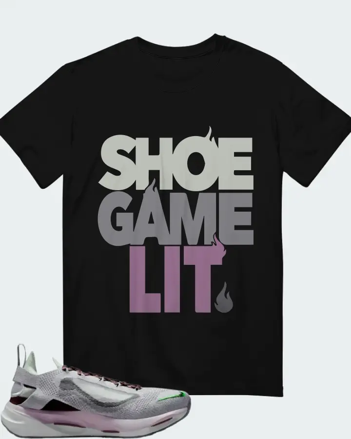 Nike Spark Flyknit Burgundy Crush and Racer Blue Sneaker Matching Black T-Shirt - Shoe Game Lit Classic