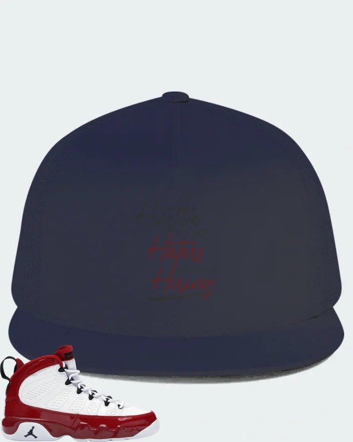 Jordan 9 Retro Sneaker Matching Navy Hat - HUSTLE TILL YOUR HATERS ASK