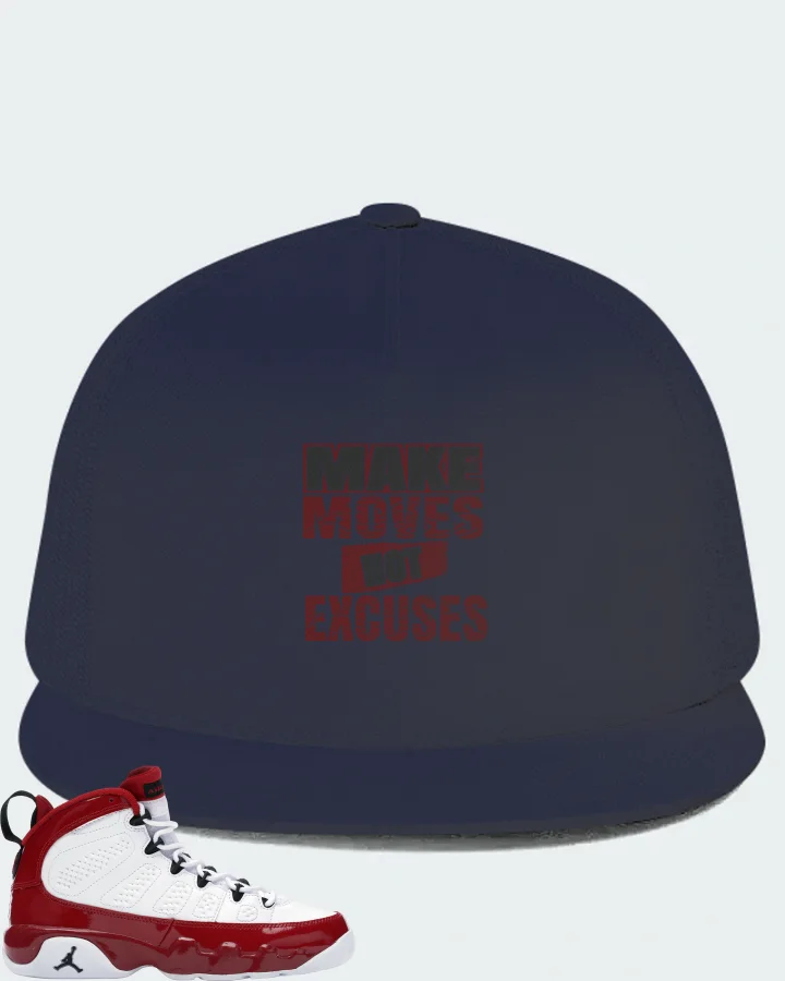 Jordan 9 Retro Sneaker Matching Navy Hat - Make Moves Not Excuses