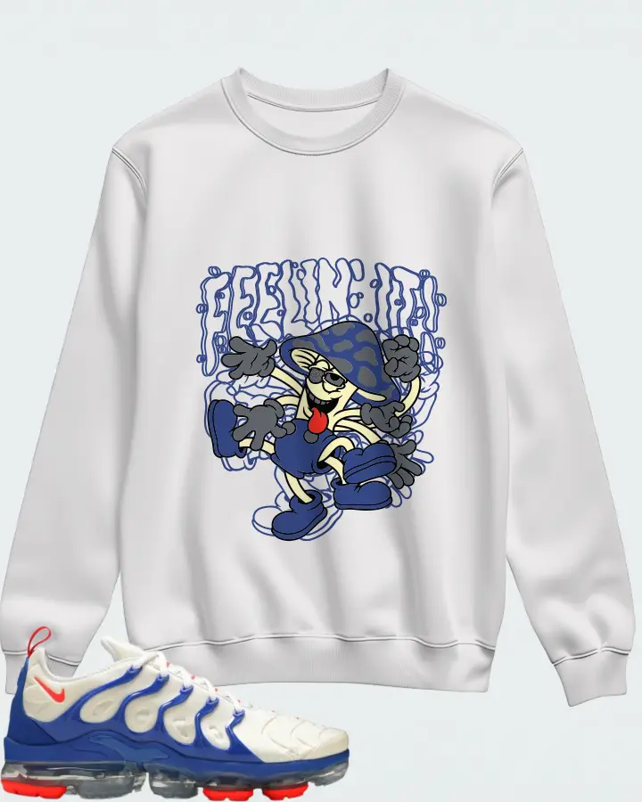 Nike Air VaporMax Plus Coconut Milk Hyper Royal Matching Sweatshirt