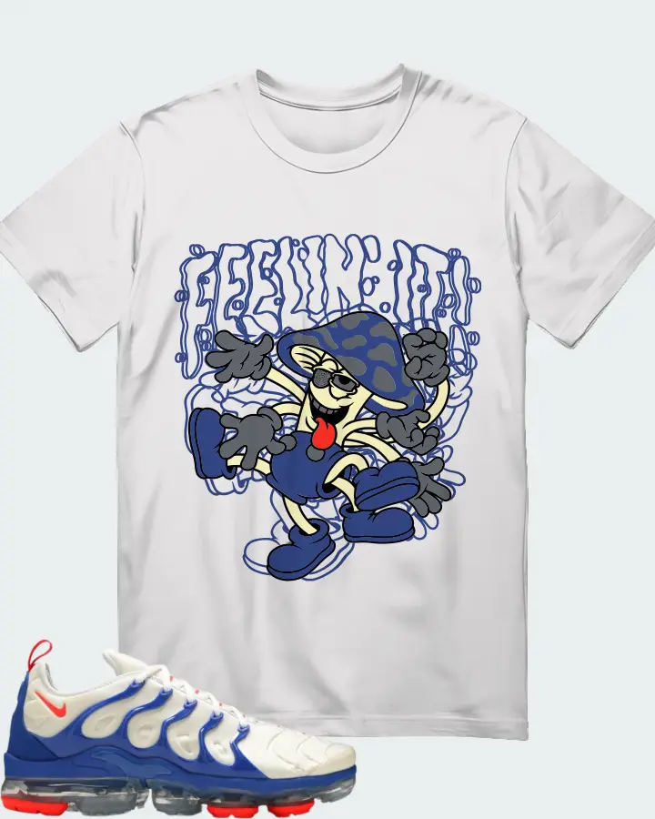 Nike Air VaporMax Plus Coconut Milk Hyper Royal Matching T-Shirt