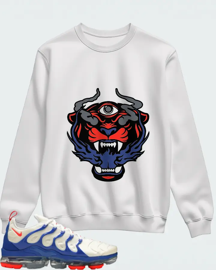 Nike Air VaporMax Plus Coconut Milk Hyper Royal Matching Sweatshirt