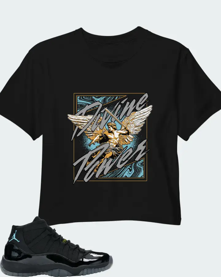 Jordan 11 Retro GS Gamma Blue 2013 Matching Crop Top
