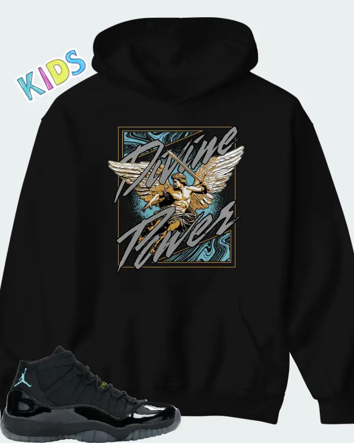 Jordan 11 Retro GS Gamma Blue 2013 Matching Kid's Hoodie