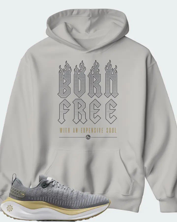 Nike InfinityRN 4 Cool Grey Vegas Gold Matching Hoodie