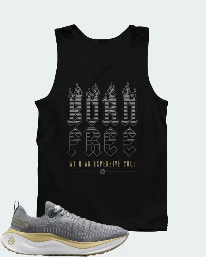 Nike InfinityRN 4 Cool Grey Vegas Gold Matching Tank Top