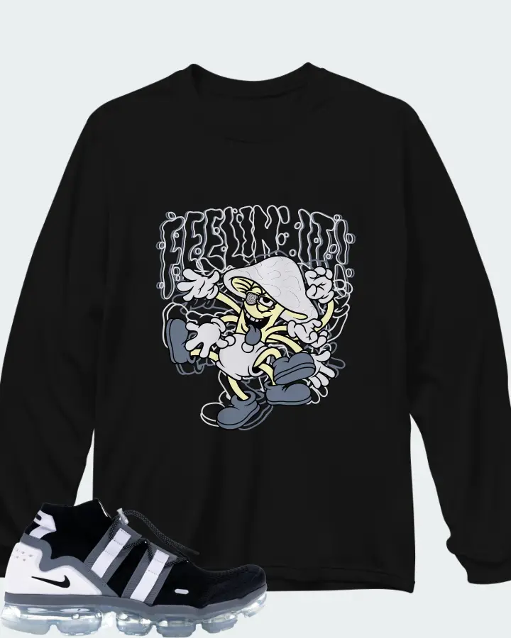 Nike Air VaporMax Utility Black Cool Grey Matching Long Sleeve T-Shirt