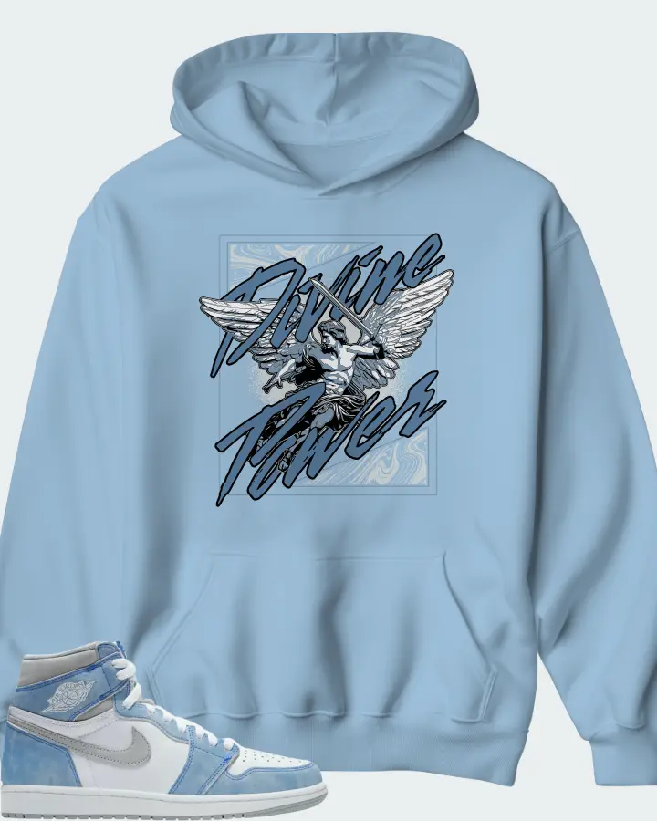 Air Jordan 1 High OG White Light Smoke Grey Matching Hoodie