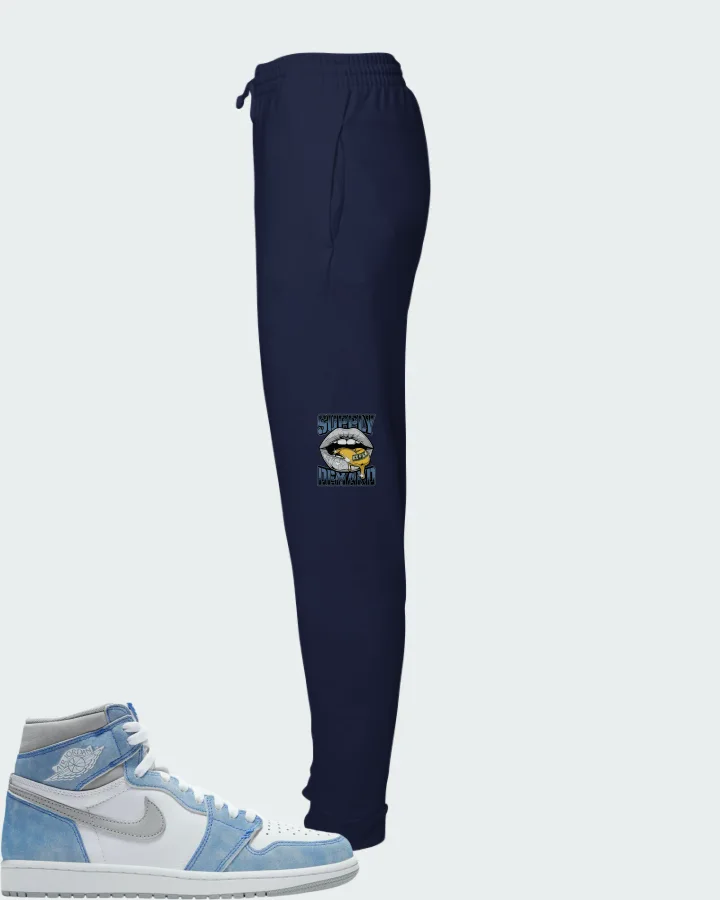 Air Jordan 1 High OG White Light Smoke Grey Matching Joggers