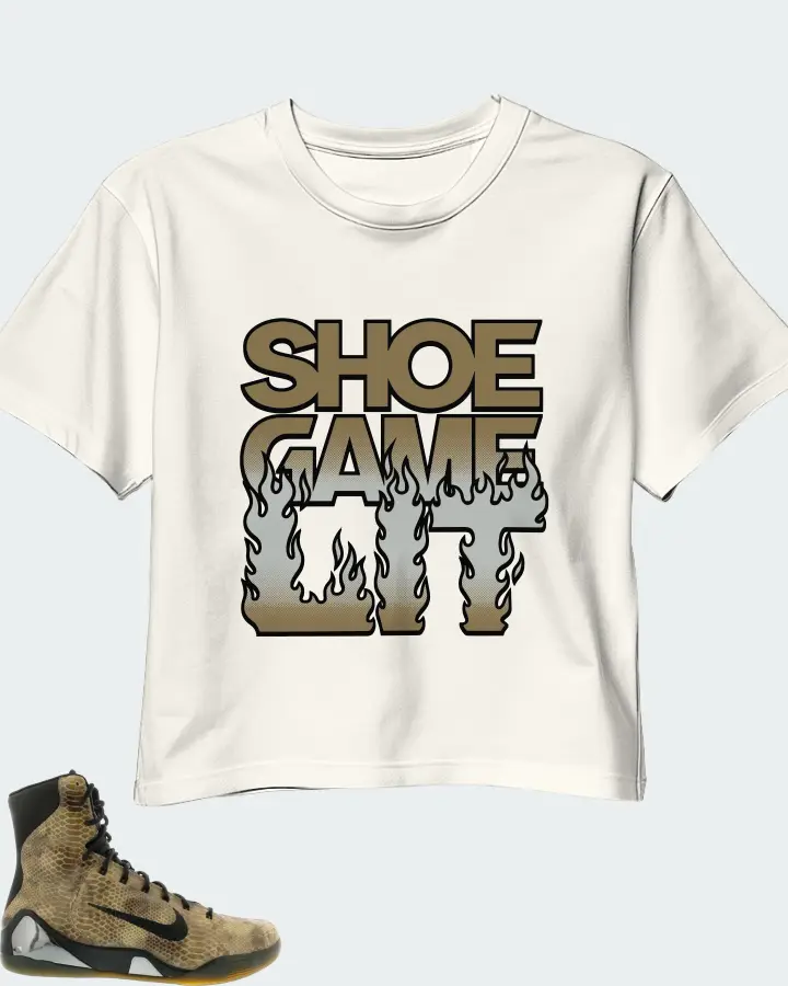 Nike Kobe 9 EXT High Sneaker Matching Ecru White Crop Top - Shoe Game Lit Refreshed