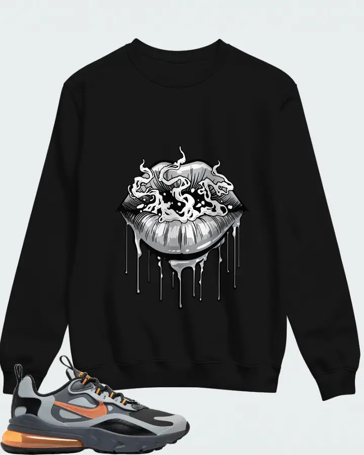Nike Air Max 270 React Winter Wolf Grey Matching Sweatshirt