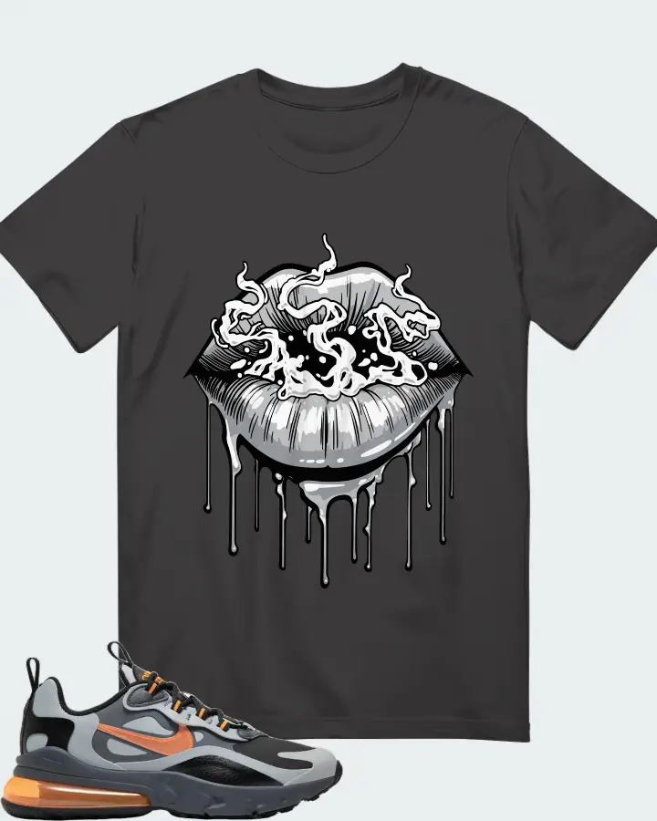 Nike Air Max 270 React Winter Wolf Grey Matching T-Shirt