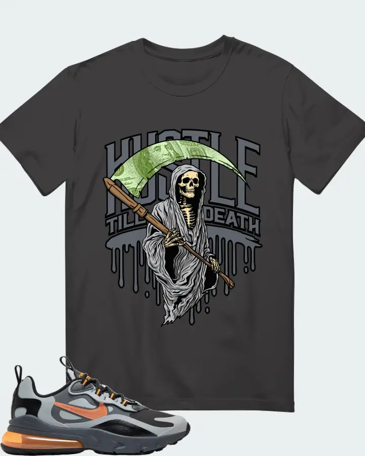Nike Air Max 270 React Winter Wolf Grey Matching T-Shirt