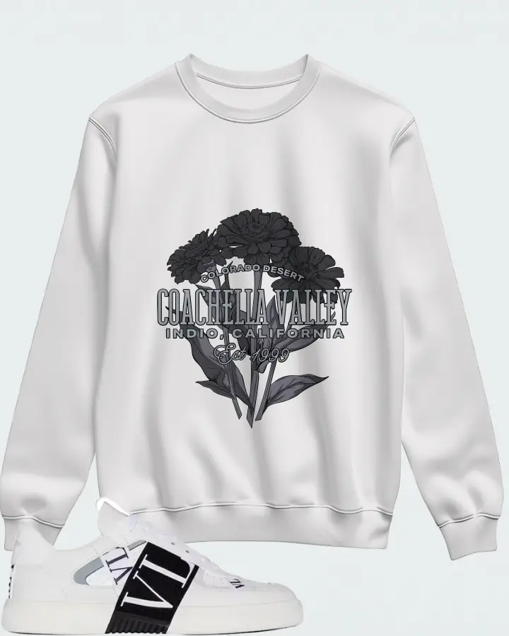 Valentino Garavani VL7N Sneaker Low Top White Black Grey Matching Sweatshirt