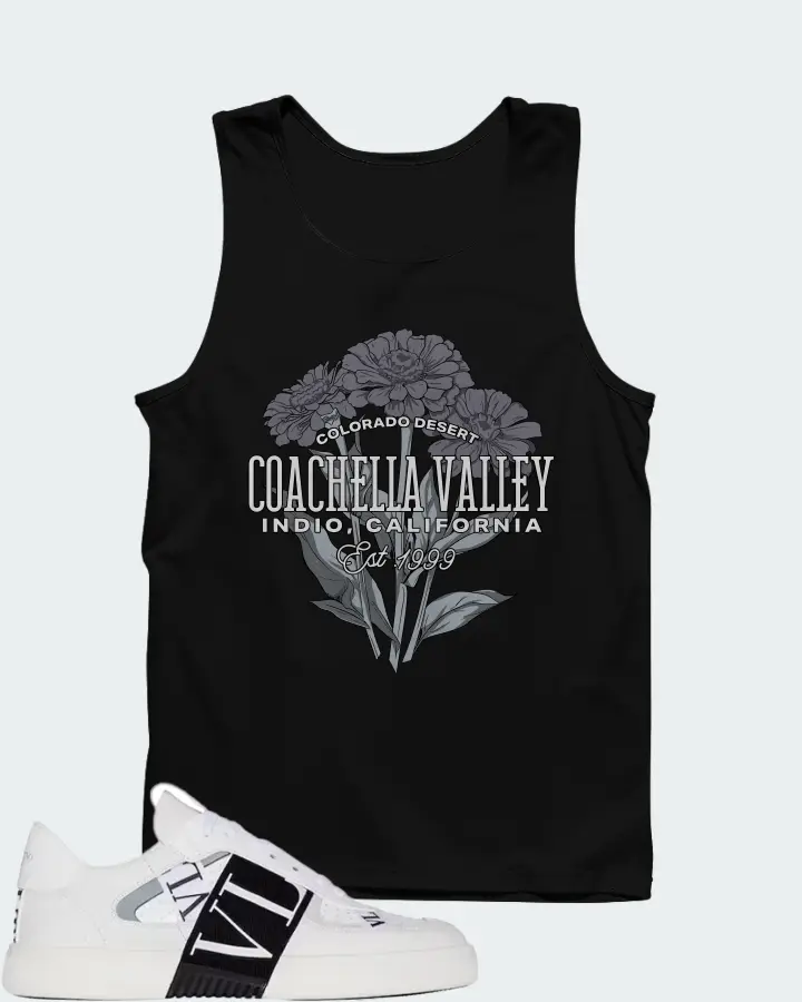Valentino Garavani VL7N Sneaker Low Top White Black Grey Matching Tank Top