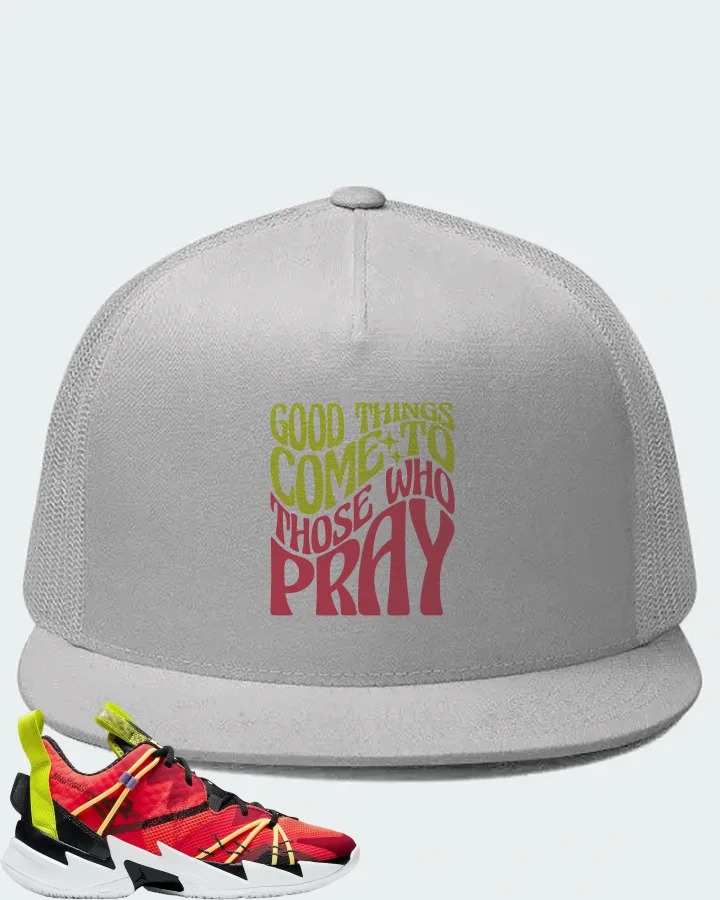 Jordan Why Not Zer0.3 SE Sneaker Matching White Hat - Good Things Come To Those Who Pray