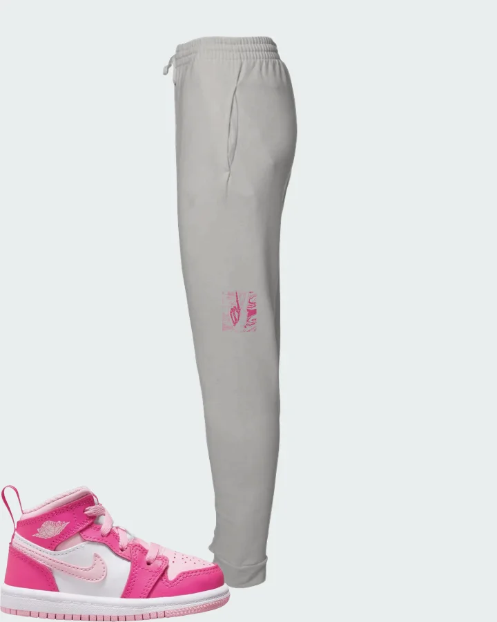 Jordan 1 Mid Sneaker Matching Joggers - Peace of mind