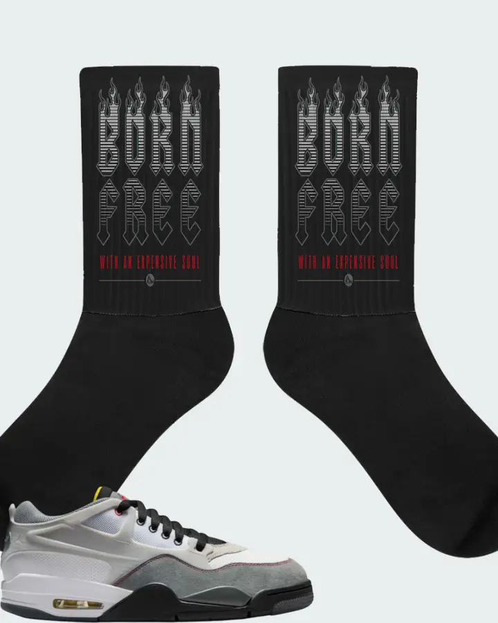 Air Jordan 4 RM Motorsports  Matching Socks