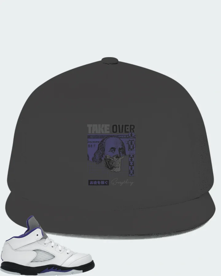 Jordan 5 Retro Sneaker Matching Dark Grey Hat - Take Over