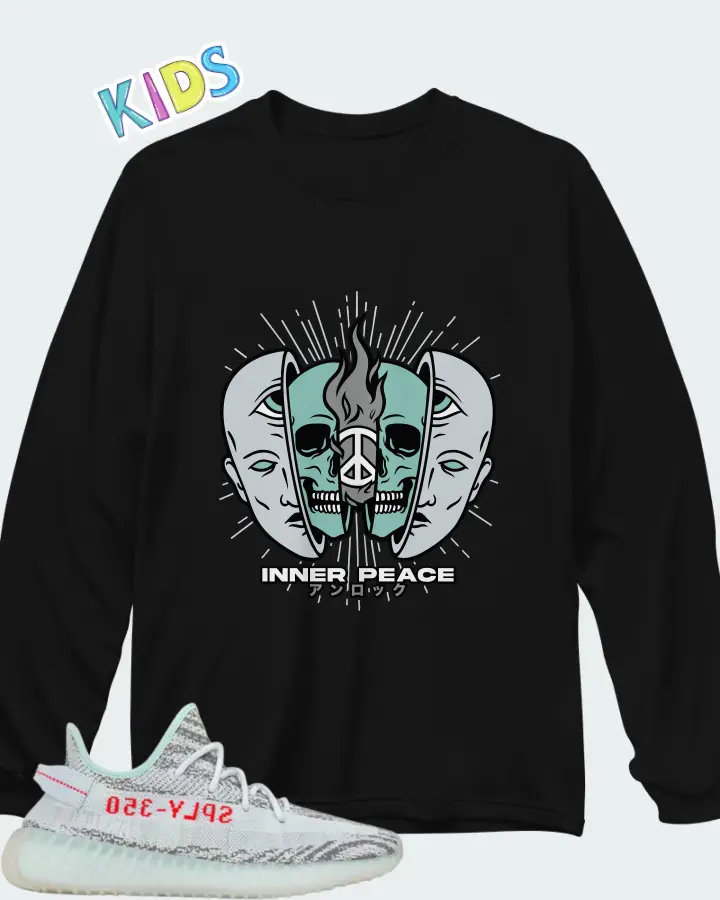 adidas Yeezy Boost 350 V2 Matching Kid's Long Sleeve T-Shirt