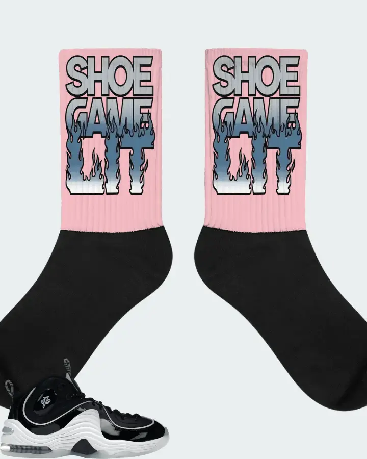 Nike Air Penny 2 Sneaker Matching Pink Socks - Shoe Game Lit Refreshed