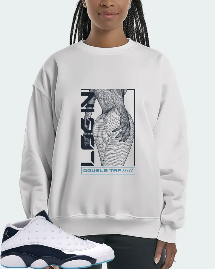 Jordan 13 Retro Low Sneaker Matching White Sweatshirt (LOGIN) - View 3