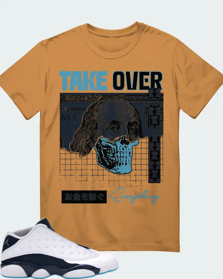 Jordan 13 Retro Low Sneaker Matching Toast T-Shirt - Take Over