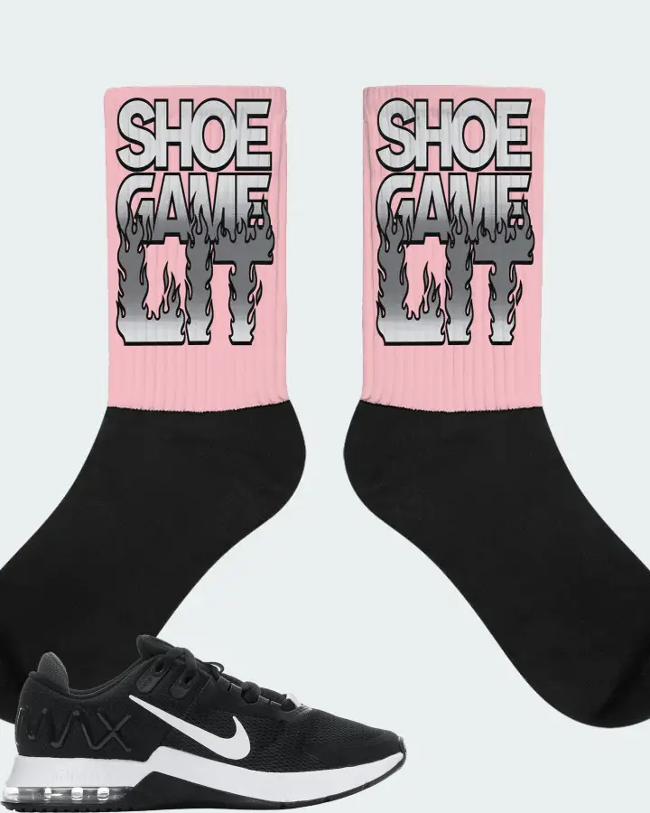 Nike Air Max Alpha Trainer 4 Sneaker Matching Pink Socks - Shoe Game Lit Refreshed