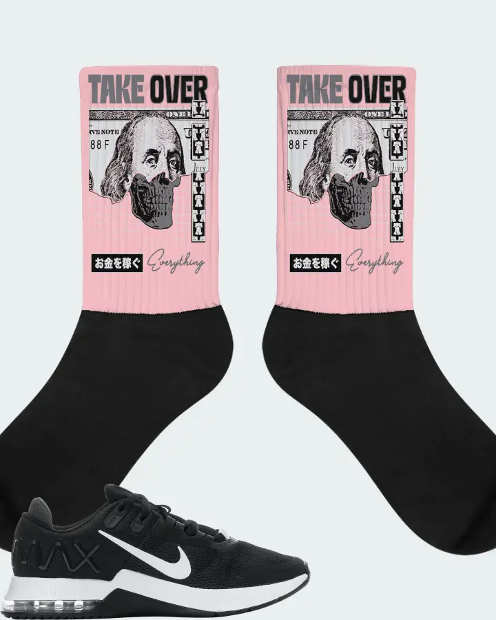 Nike Air Max Alpha Trainer 4 Sneaker Matching Pink Socks - Take Over