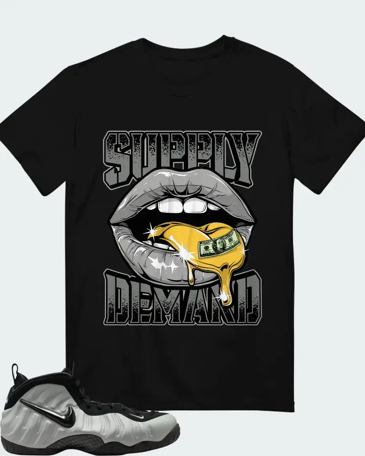 Nike Air Foamposite Pro Wolf Grey Matching T-Shirt