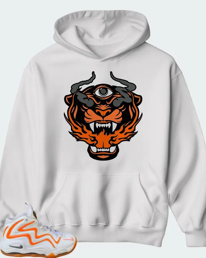 Nike Air Pippen I White Grey Total Orange Matching Hoodie