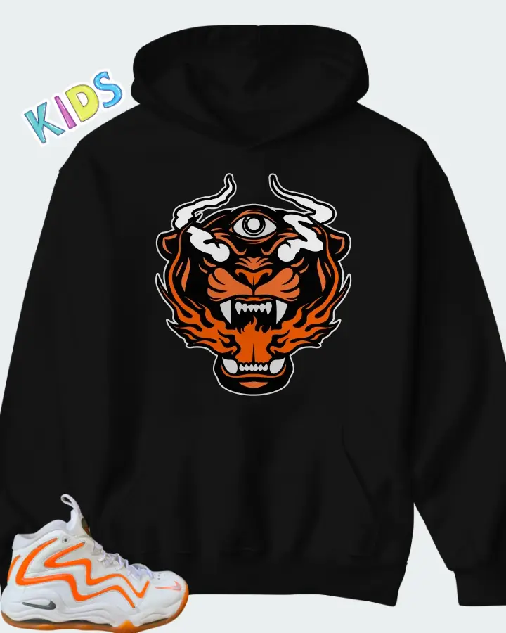Nike Air Pippen I White Grey Total Orange Matching Kid's Hoodie