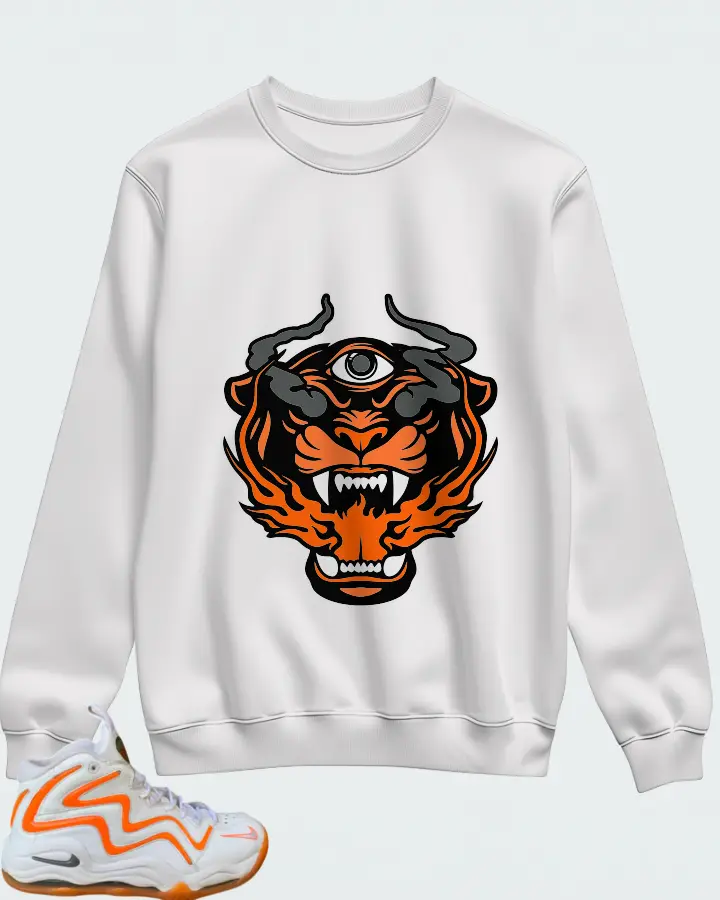 Nike Air Pippen I White Grey Total Orange Matching Sweatshirt